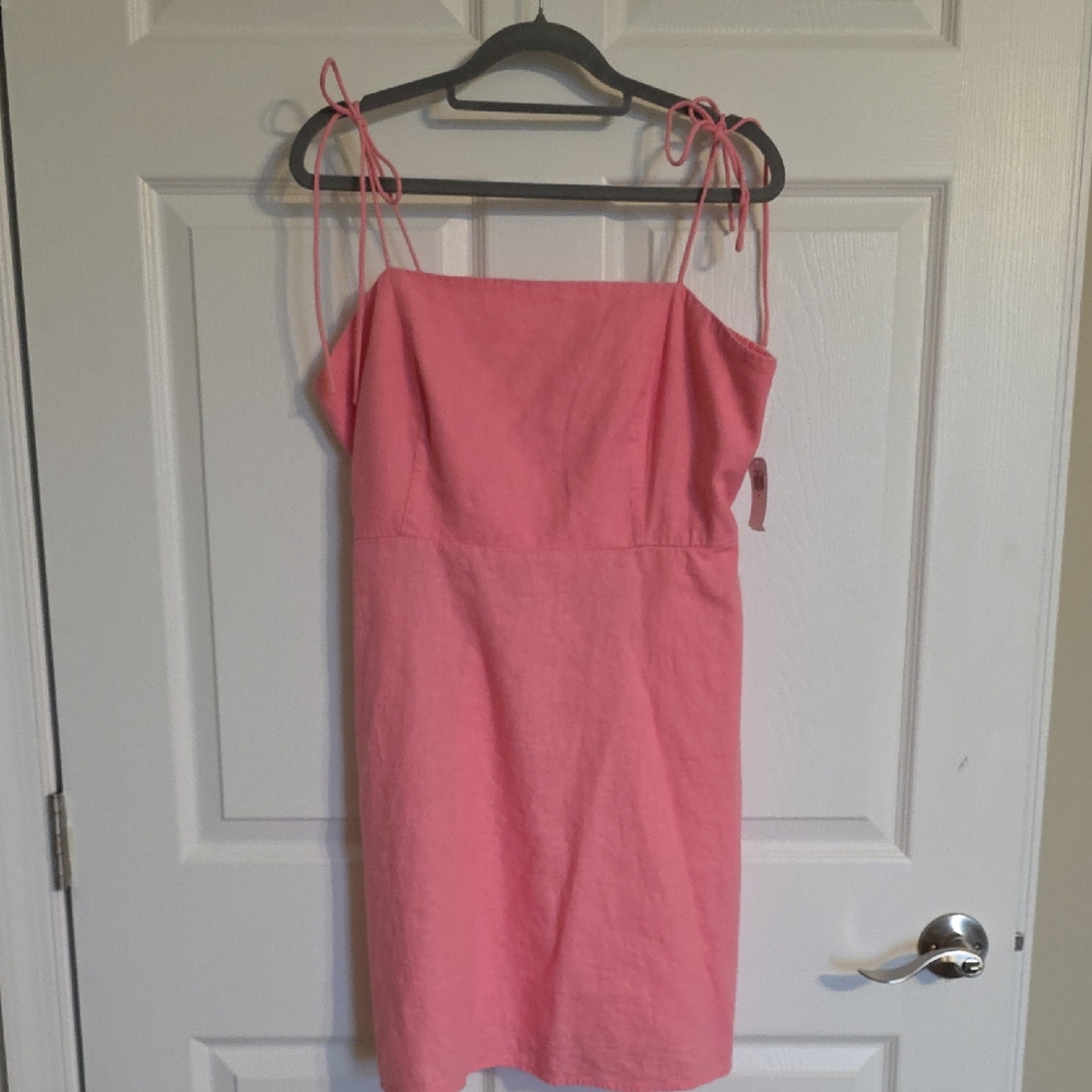 Old Navy Pink Mini Dress with Tie Straps